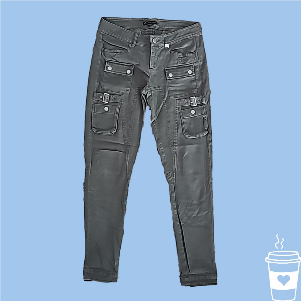 Armani Exchange Green Cargo Pants